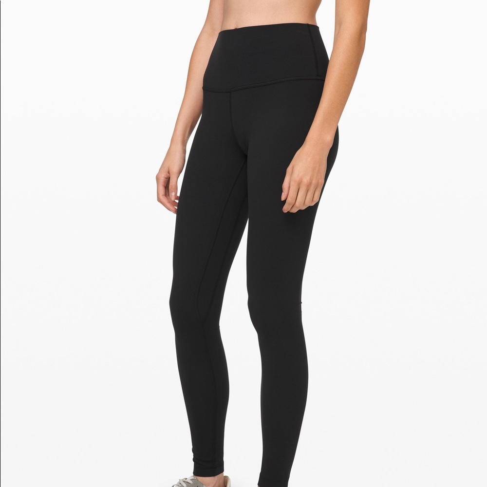 Black full length lulu leggings. Size 6